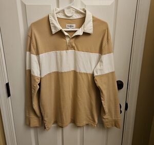 Goodfellow & Co Tan Rugby | Longsleeve Polo